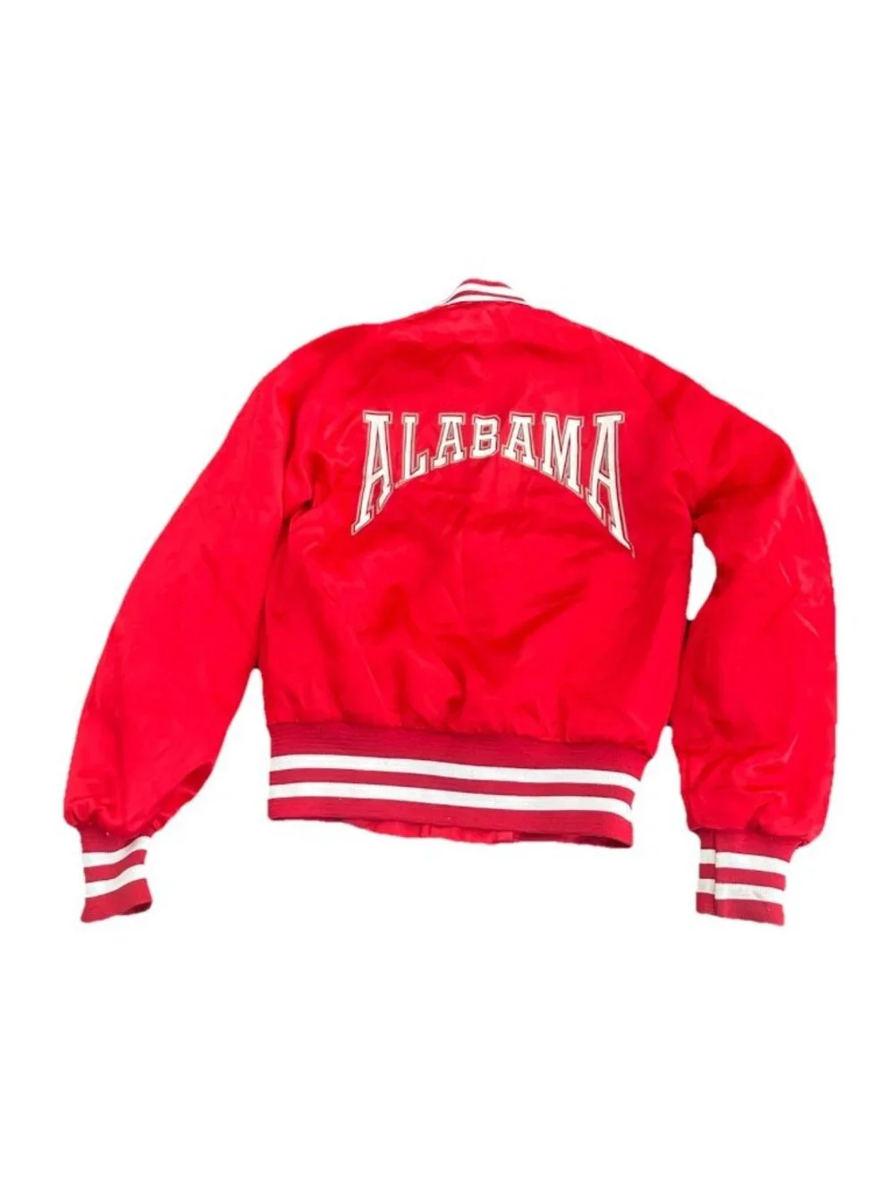 Kids Vintage University Of Alabama Chalk Line Satin Jacket Size 10/12